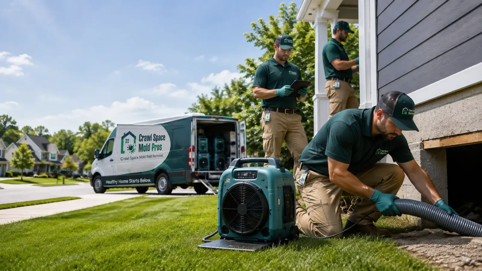 Crawl Space Mold Removal in Woodford, WI